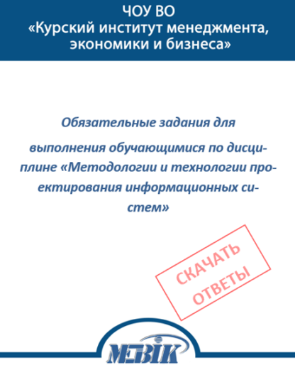 МЭБИК Методологии и технологии проектирования информационных систем